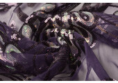 Sequins on Mesh Jamella Purple