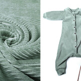 Cotton Jersey Corduroy Wide Rib Old Green