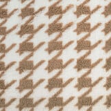 Curly Teddy  Pied de Poule Beige Brown