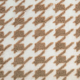 Teddystoff Pied de Poule Beige Braun