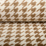 Curly Teddy  Pied de Poule Beige Brown