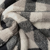 Teddystoff Karo Grau