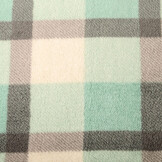 Curly Teddy Large Checkered Mint Green