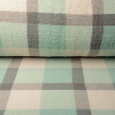 Teddy Stof Grote Ruit Mint Groen