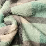 Teddy Stof Grote Ruit Mint Groen