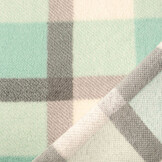 Teddystoff Große Karo Minzgrün
