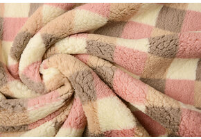 Curly Teddy Checkered Multicolor