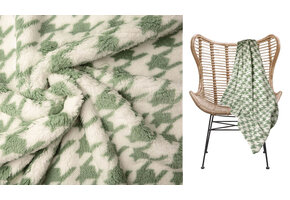 Curly Teddy  Pied de Poule Old Green