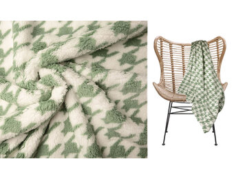 Curly Teddy  Pied de Poule Old Green