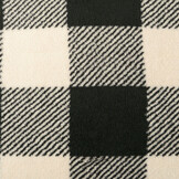 Teddy Stof Grote Ruit Creme Zwart