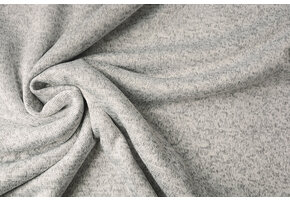Sweatstoff Gestrickt, Bunt Melange Silber