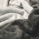 Knitted Jogging, Fur Melange Silver