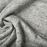 Sweatstoff Gestrickt, Bunt Melange Silber Grau