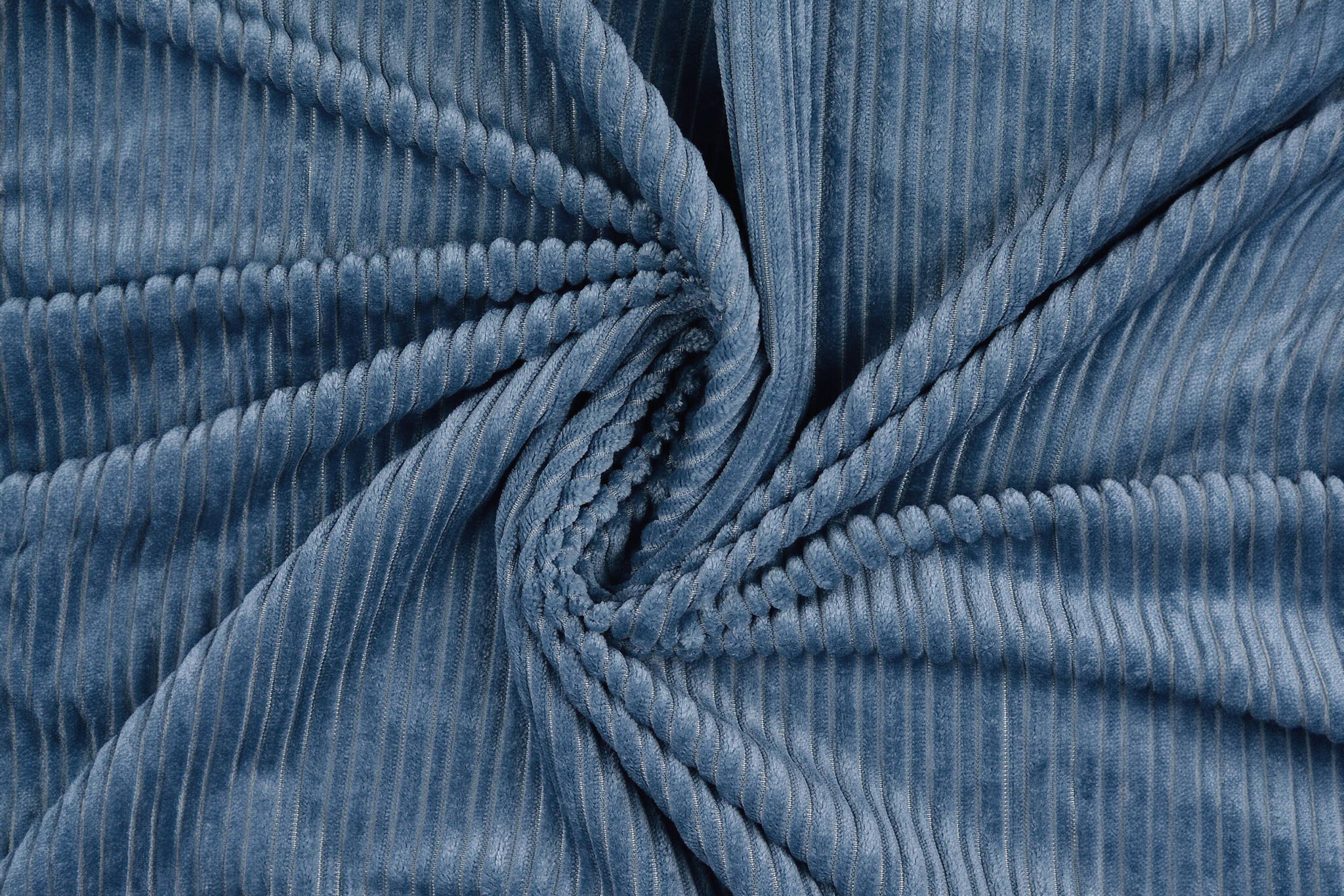 Hoge en Lage Rib Stof Jeans