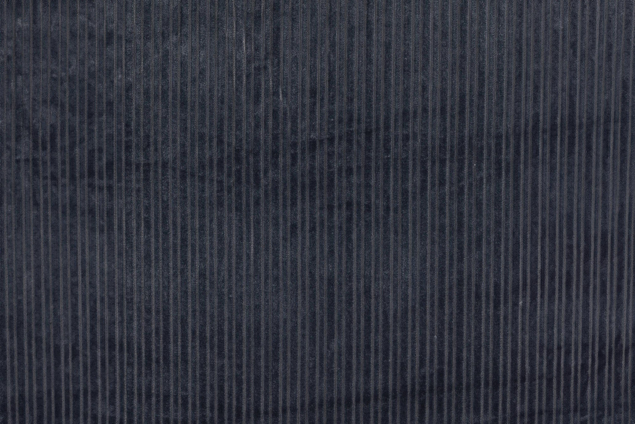 Hoge en Lage Rib Stof Marine Blauw