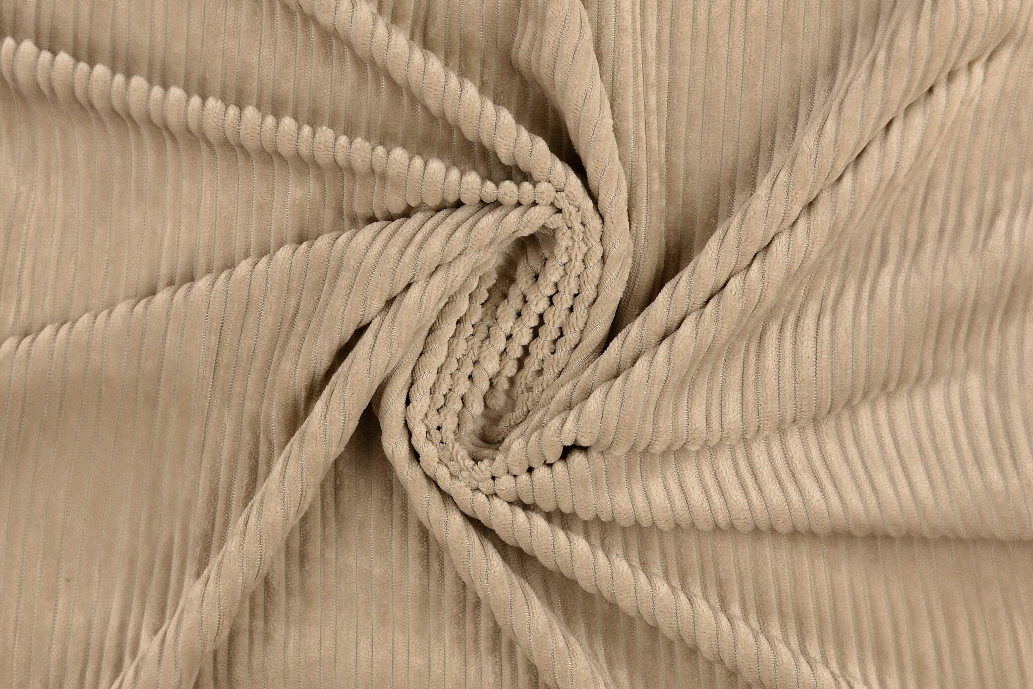 High and Low Rib Fabric Sand