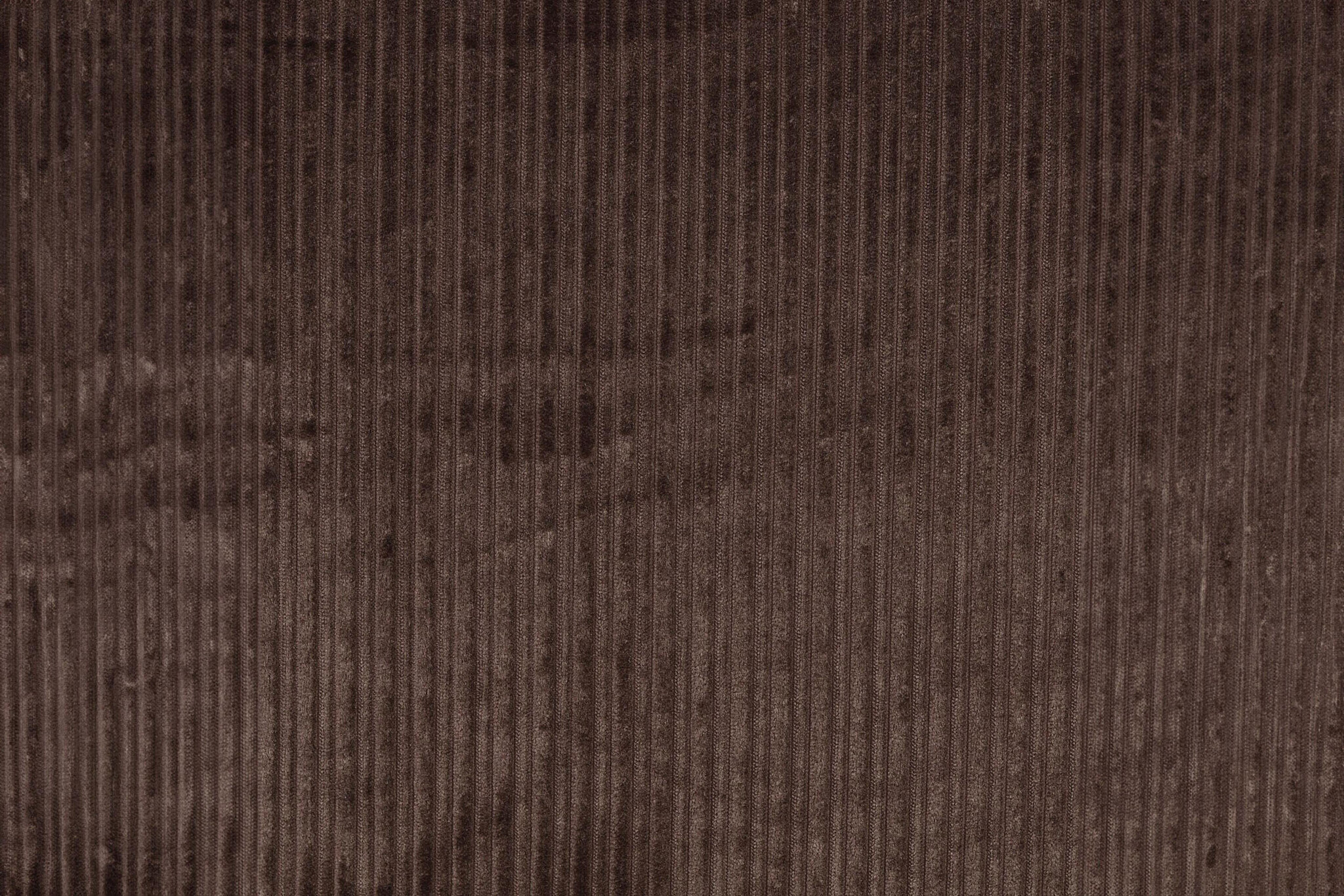 Hoch und Tief Cord-Rippstoff Dunkelbraun