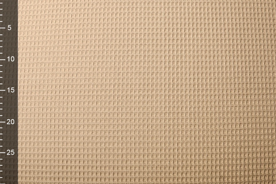 Waffelpiqué Baumwolle Beige
