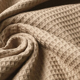 Waffle Pique Fabric Beige