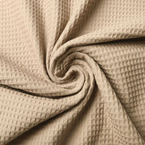 Waffle Pique Fabric Beige