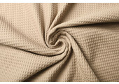 Waffelpiqué Baumwolle Beige