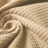 Waffle Pique Fabric Champagne