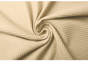 Waffle Pique Fabric Champagne