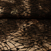 Jersey Glitter Fabric Tie Dye Brown