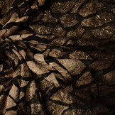 Jersey Glitzer Stoff Tie Dye Braun