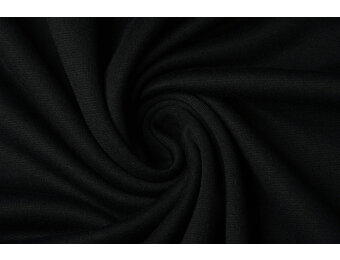 Viskose Punta Di Roma Aufgerauht Schwarz