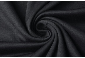 Viscose Punta Di Roma Geruwd Donker Grijs