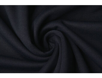 Viskose Punta Di Roma Aufgerauht Marineblau