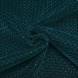 Samt Relief Petrol Blau