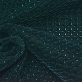 Samt Relief Petrol Blau