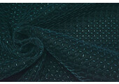 Velours Embossing Petrol Blue