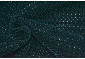 Velours Embossing Petrol Blue