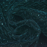 Velours Embossing Petrol Blue