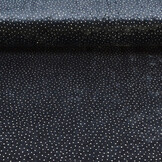 Samt mit Glitzer Marineblau