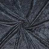 Samt mit Glitzer Marineblau