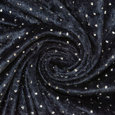 Samt mit Glitzer Marineblau