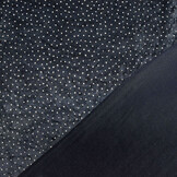 Samt mit Glitzer Marineblau