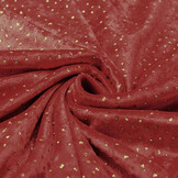 Velours met Glitter Rood