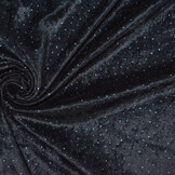 Velours with Blue Glitter Navy Blue