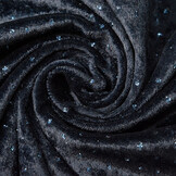 Velours with Blue Glitter Navy Blue