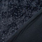 Velours with Blue Glitter Navy Blue