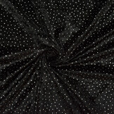 Samt mit Glitzer Schwarz