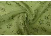 Luxury Organza Stars Green