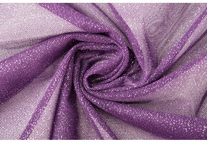 Fijne Tule met Glitter Paars