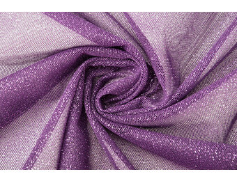 Feiner Tüll mit Glitzer Lila