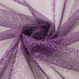 Feiner Tüll mit Glitzer Lila